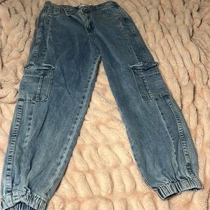 Blue cargo pants/jeans never worn!